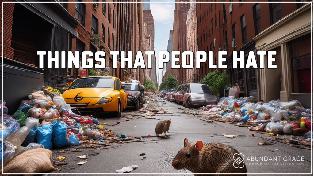 A ultra high resolution image professional of alley in new York on a summer day with trash all over the place with rats