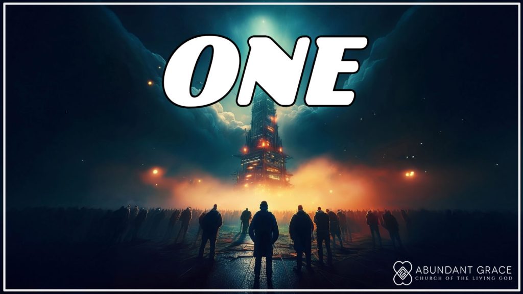 the faint glow from the lights on a tower that reaches up into the clouds, shine through the foggy conditions, with a crowd of people staring up into the sky cinematic atmosphere, sci-fi movie, dark background