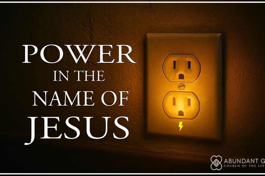 Close-up image of an electric outlet faceplate glowing faintly with power, mounted on a textured wall of an older house.